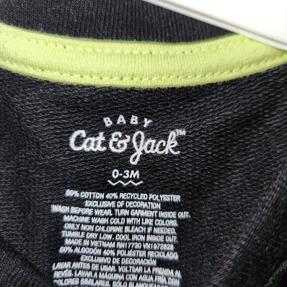 Cat & Jack Halloween Ghost "Boo" Two Piece Outfit - Size 0-3m - NWT - Picture 3 of 4